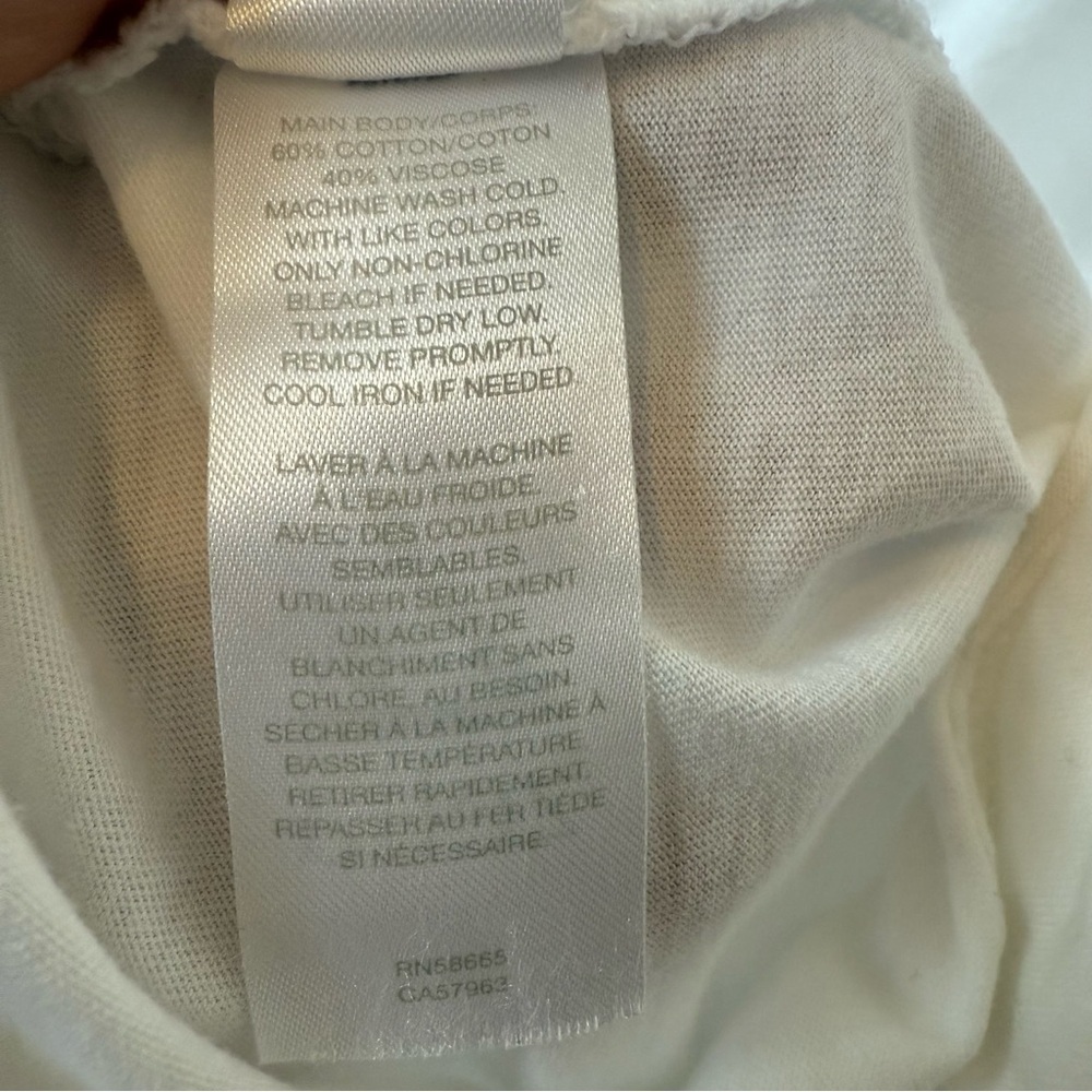 Z by Zella Plus Size Oversized White Women's Top - Picture 4 of 4
